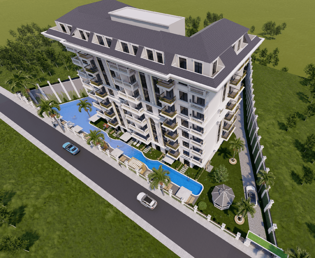 Квартира в Авсалларе, Турция, 44 м2, фото 5