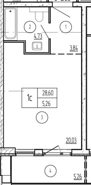 1 к. квартира 33.86 кв. м, 2/9 этаж. ЖК Лучи. Azimut Park Hotel Family, Анапа, Россия