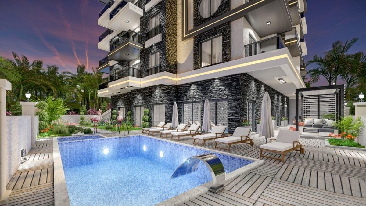 Квартира в Алании, Турция, 55 м2, фото 2