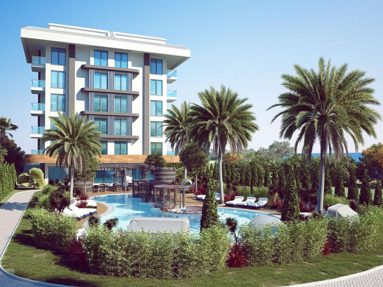 Квартира в Кестеле, Турция, 54 м2