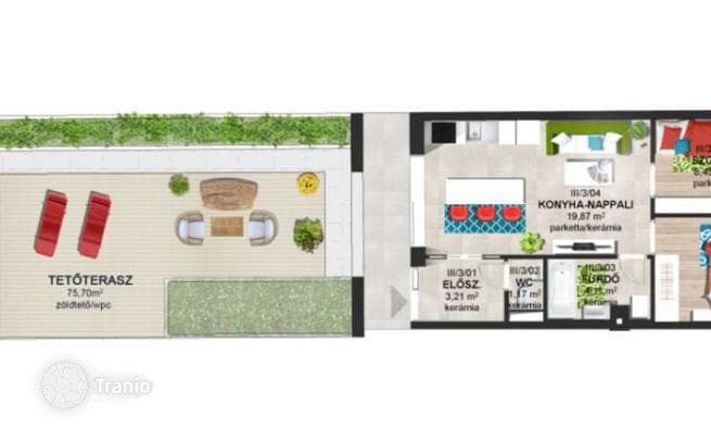 3-комнатная квартира 78 м² в Районе VI (Терезвароше), Венгрия