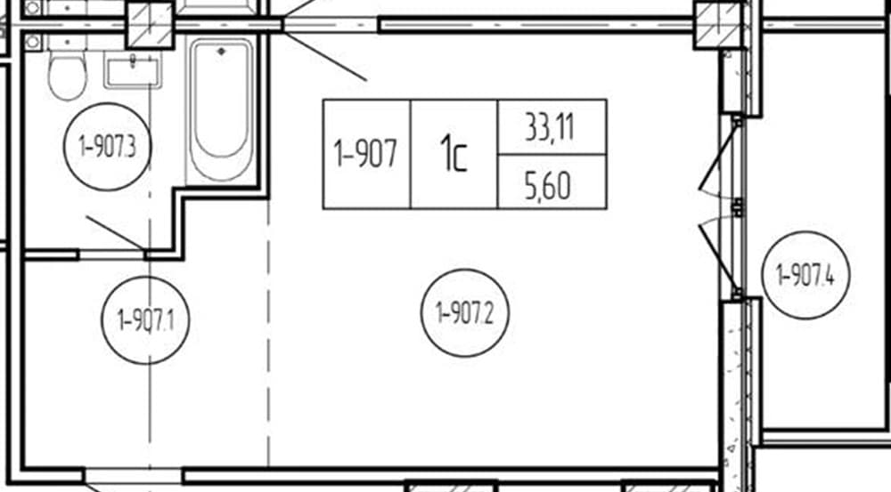1 к. квартира 38.71 кв. м, 8/9 этаж. ЖК Лучи. Azimut Park Hotel Premier, Анапа, Россия