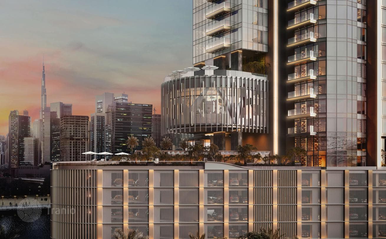 Новая высотная резиденция на берегу канала One River Point с бассейнами рядом с Бурдж Халифа, Business Bay, Дубай, ОАЭ, фото 4