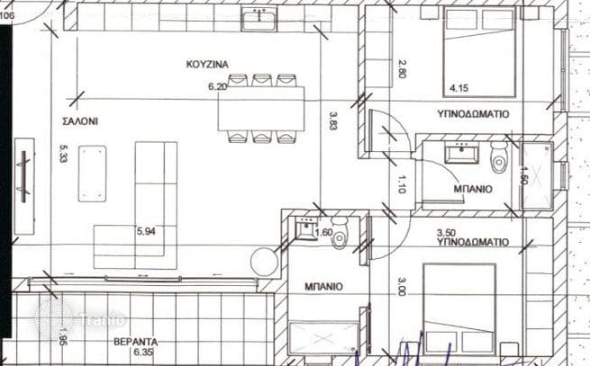 2-комнатные апартаменты в новостройке в городе Ларнаке, Кипр