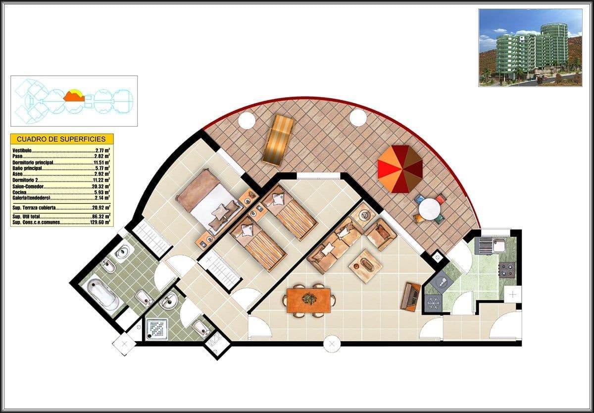 Апартаменты в Вильяхойосе, Испания, 130 м², фото 3