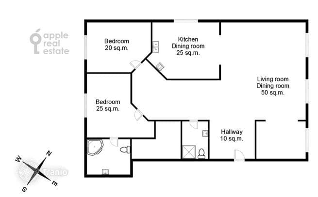 4-комнатная квартира 163 м² в Тверском районе, Россия, фото 4