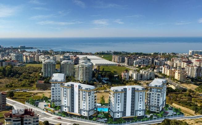 Квартира 1+1 в комплексе премиум класс, в пешей доступности от моря, район Авсаллар — Алания