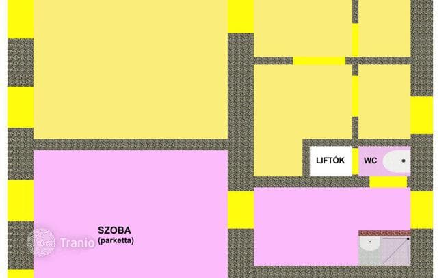 1-комнатная квартира 77 м² в Будапеште, Венгрия