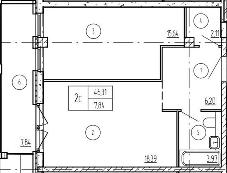 1 к. квартира 54.76 кв. м, 2/9 этаж. ЖК Лучи. Azimut Park Hotel Family, Анапа, Россия