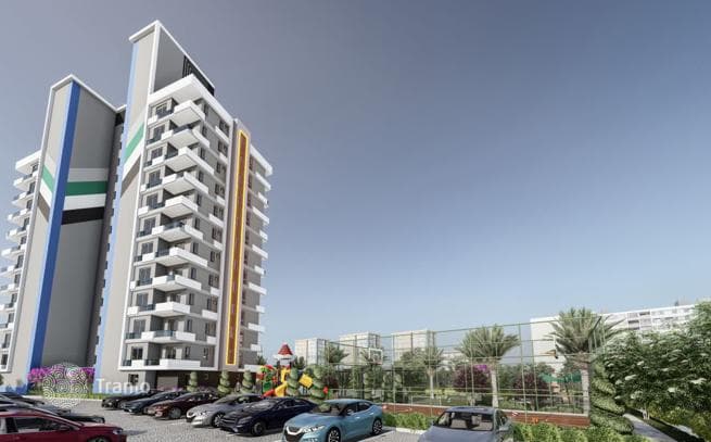 Мерсин, Мезитли, квартира 1+1
600 м от пляжа Соли