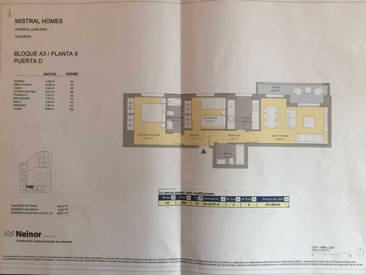 Апартаменты в Валенсии, Испания, 96 м², фото 4