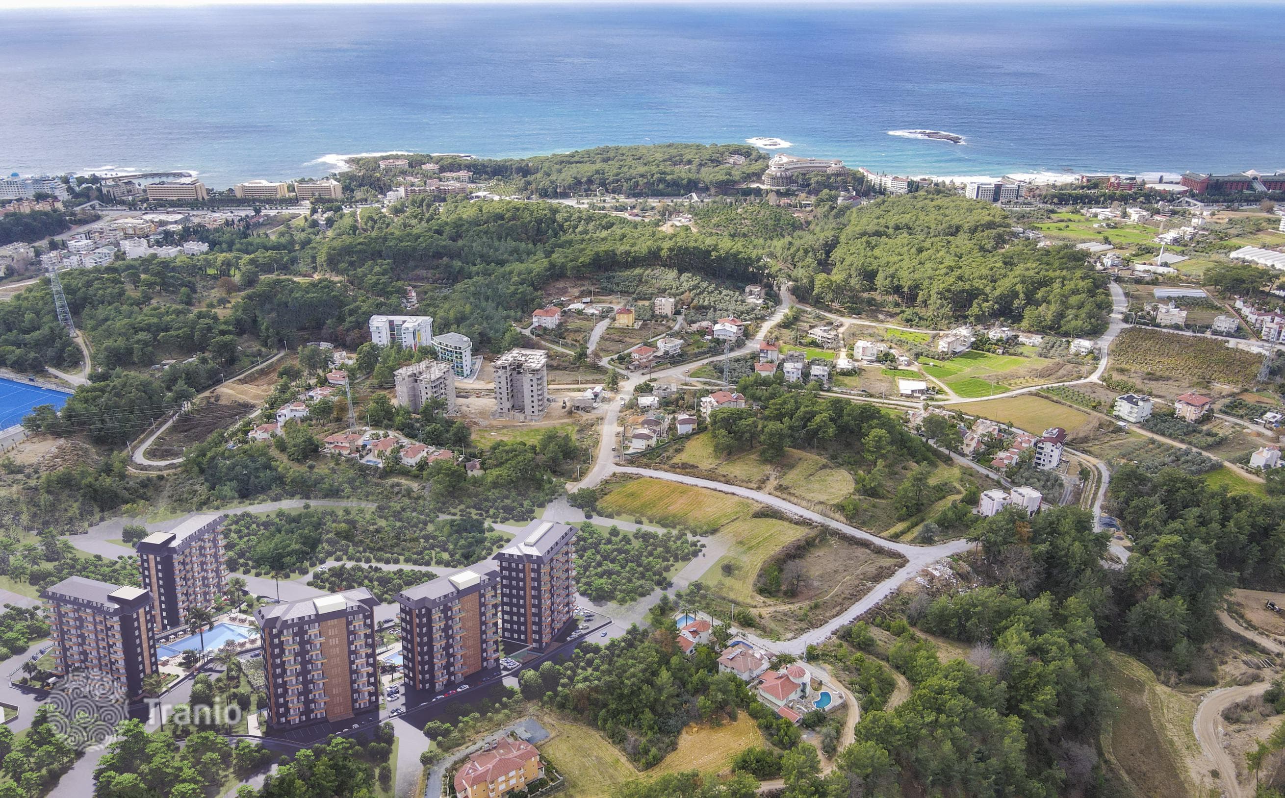 2-комнатные апартаменты в новостройке 48 м² в Авсалларе, Турция, фото 3