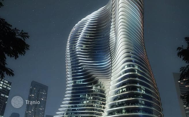 Высотный жилой комплекс Bugatti Residences с собственным пляжем рядом с яхт-клубом, Business Bay, Дубай, ОАЭ