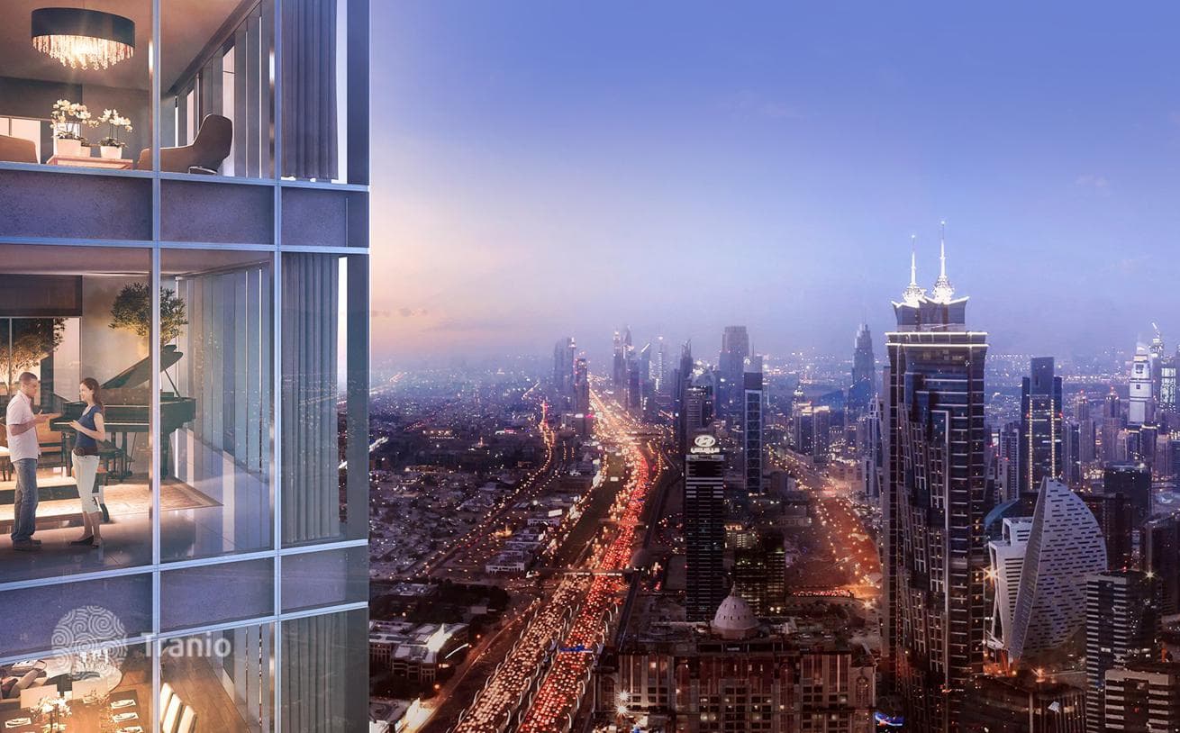 Жилой комплекс Aykon Heights с видом на гавань, водный канал и город, Business Bay, Дубай, ОАЭ