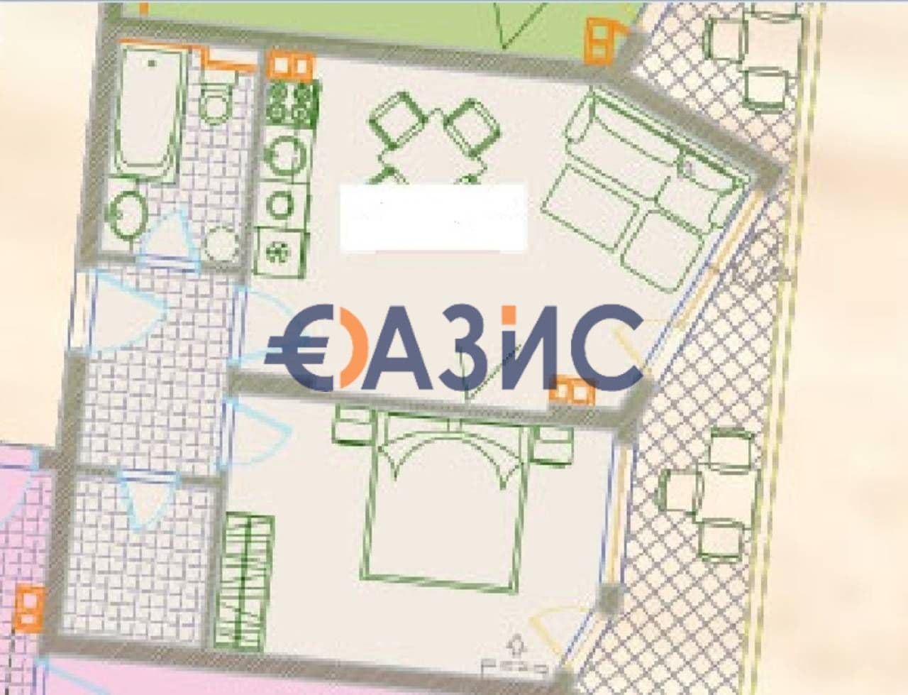 Апартаменты в Сарафово, Болгария, 68.5 м2