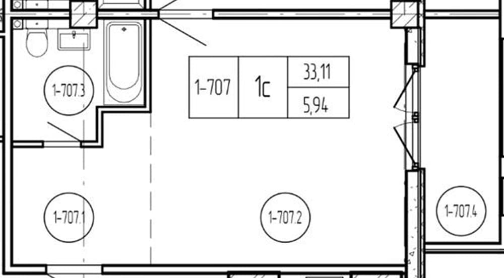 1 к. квартира 39.05 кв. м, 6/9 этаж. ЖК Лучи. Azimut Park Hotel Premier, Анапа, Россия
