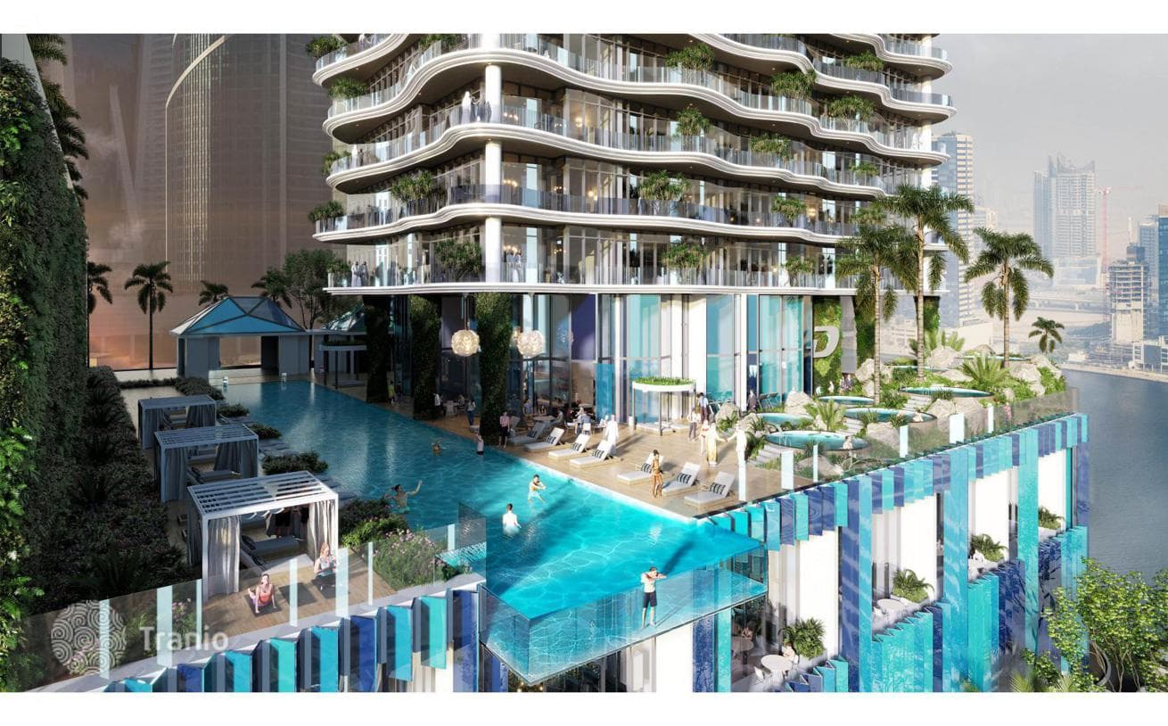 Первоклассные апартаменты в жилом комплексе Chic Tower прямо у канала, район Business Bay, Дубай, ОАЭ, фото 5