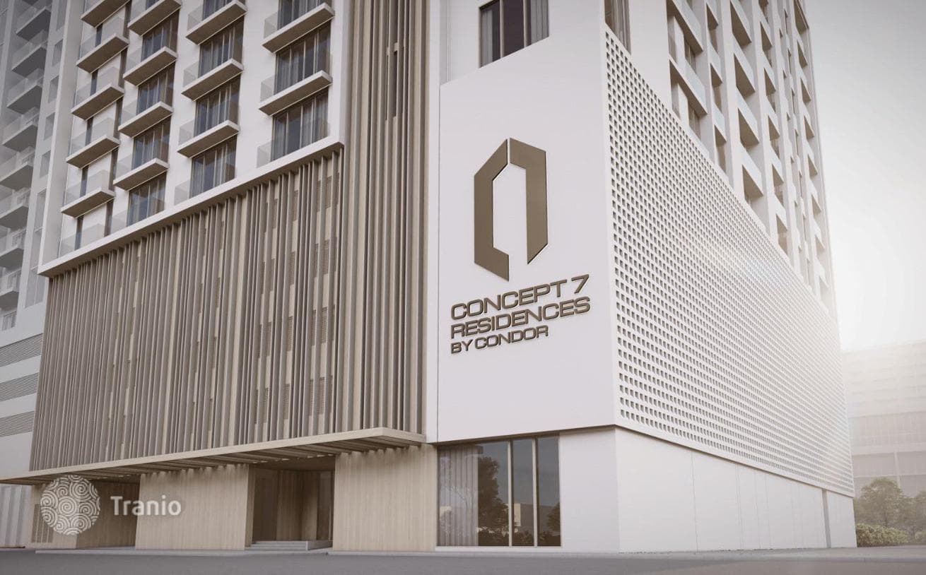 Меблированные квартиры в новом жилом комплексе Condor Concept 7, Jumeirah Village Circle, Дубай, ОАЭ