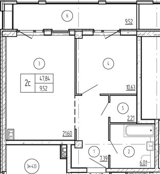 1 к. квартира 57.36 кв. м, 4/9 этаж. ЖК Лучи. Azimut Park Hotel Family, Анапа, Россия