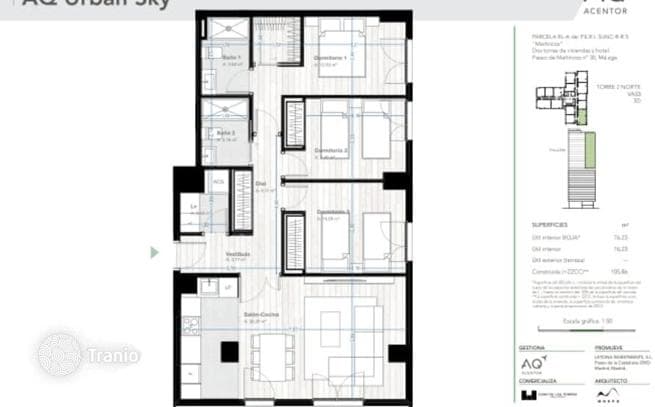 3-комнатная квартира 106 м² в Малаге, Испания
