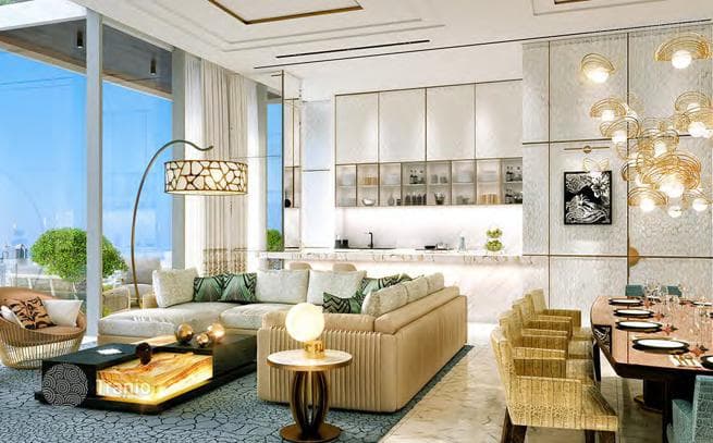 Высотная резиденция Cavalli Tower в 850 метрах от частного пляжа, недалеко от Пальмы Джумейра и центра города, район Dubai Marina, Дубай