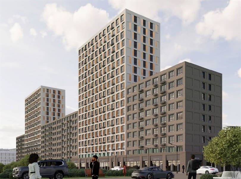 2 к. квартира 57.40 кв. м, 13/18 этаж. ЖК Порто-Ново, Цемдолина, Россия, фото 2
