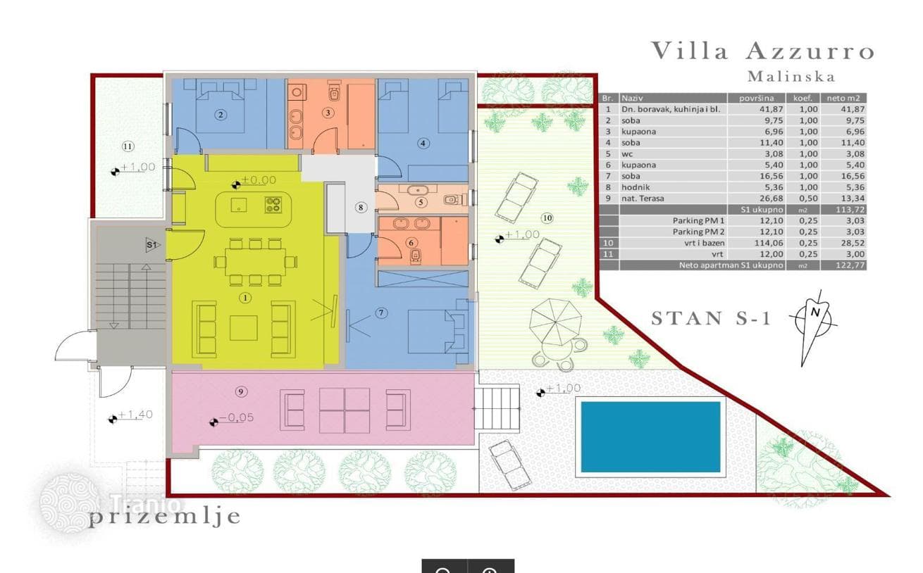 3-комнатные апартаменты в новостройке 123 м² в Малинске, Хорватия, фото 3