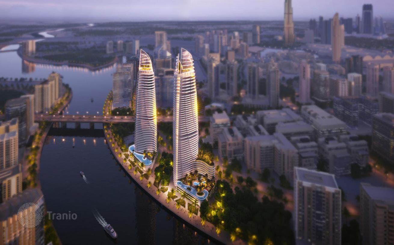 Великолепный жилой комплекс Canal Heights 2 прямо у воды в районе Business Bay, Дубай, ОАЭ