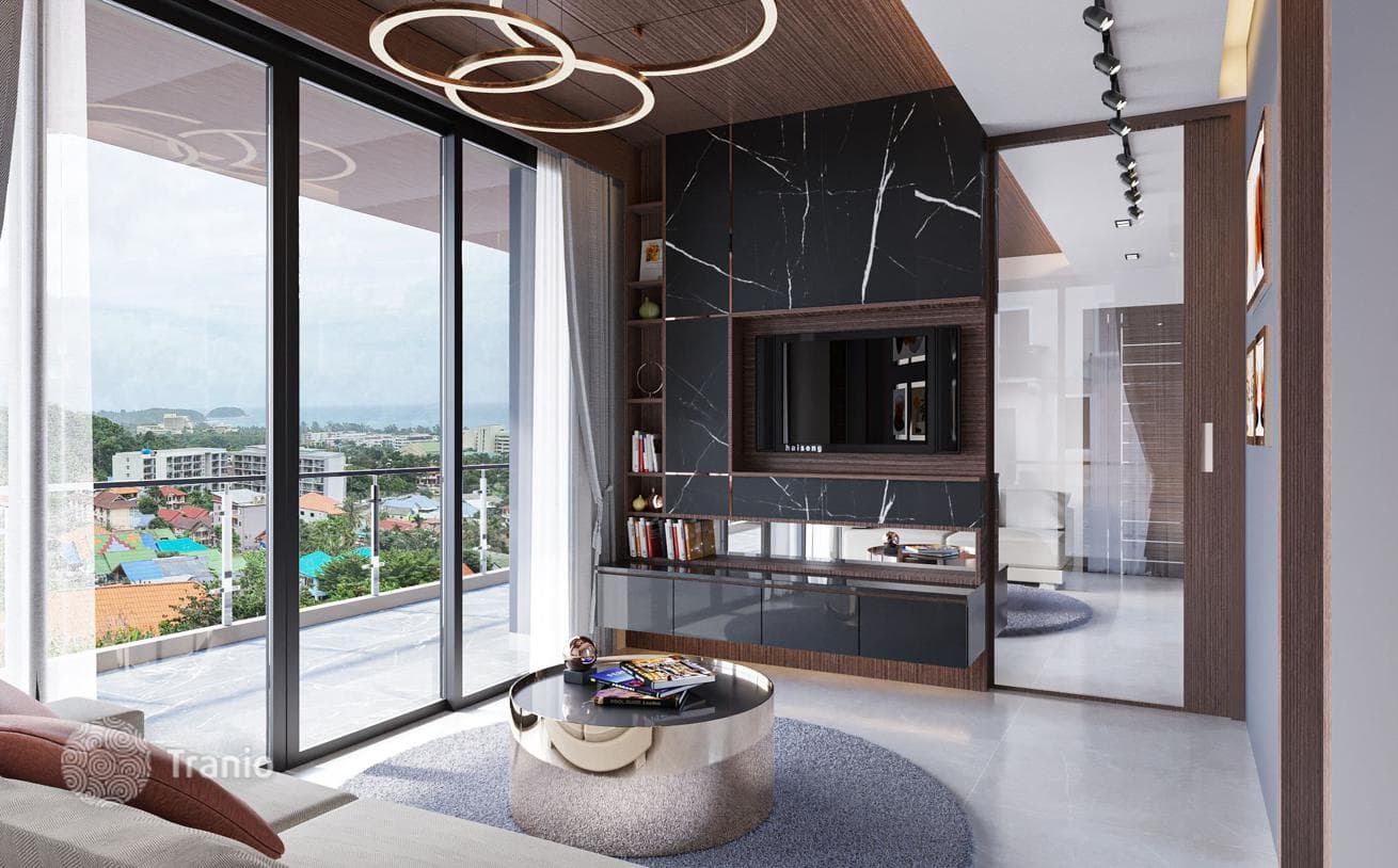 Виллы с частными бассейнами, с доходностью до 10%, 380 метров над уровнем моря, Карон, Пхукет, Таиланд, фото 4