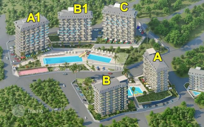 Аланья, Авсалар 2+1 дуплекс в жилом комплексе с широкой инфраструктурой, фото 5
