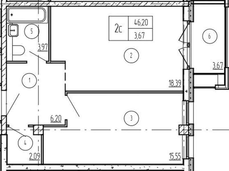 1 к. квартира 50.16 кв. м, 2/9 этаж. ЖК Лучи. Azimut Park Hotel Family, Анапа, Россия