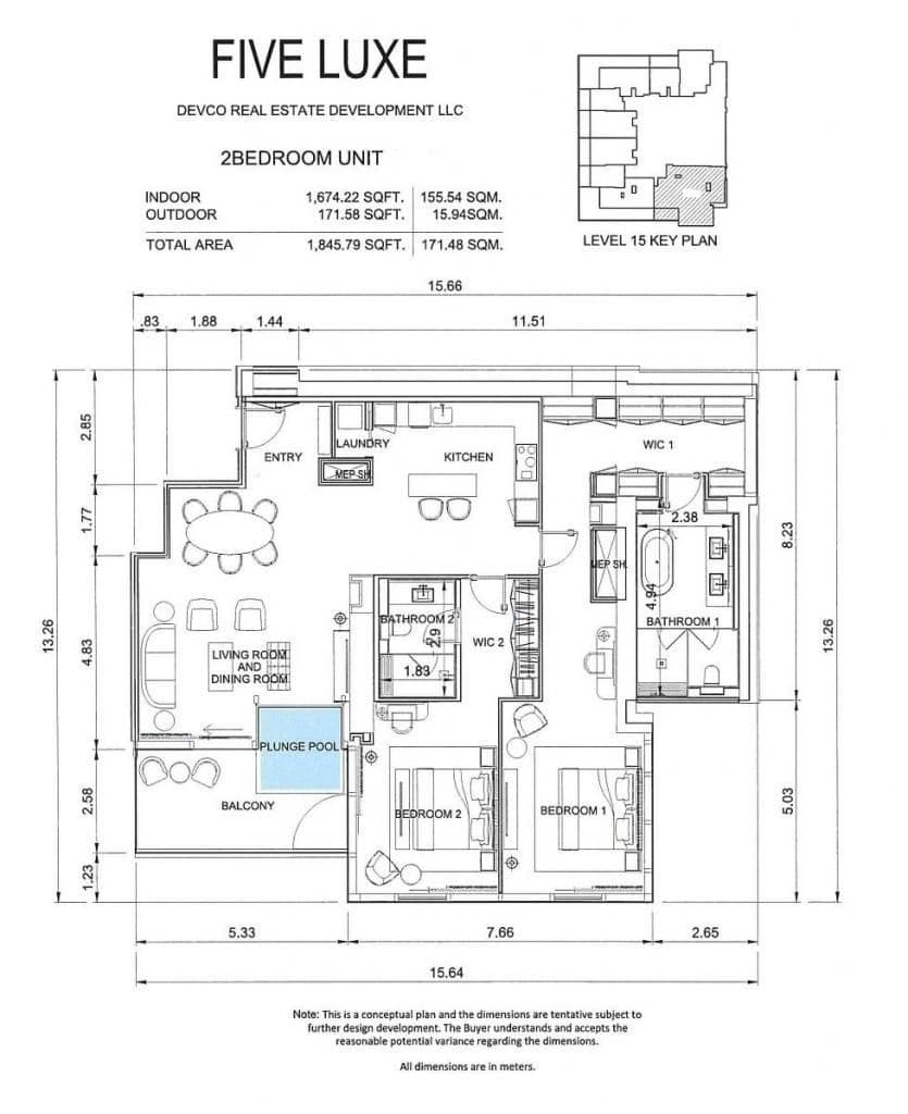 Апартаменты в Дубае, ОАЭ, 171 м2, фото 2