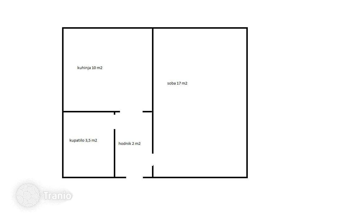 1-комнатная квартира 33 м² в Сплите, Хорватия, фото 2