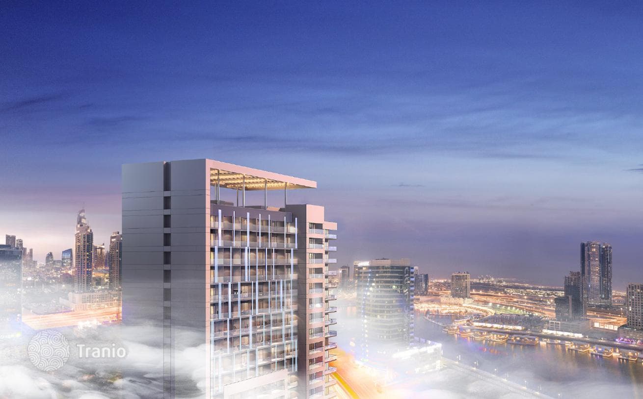 Жилой комплекс Reva Residences с видом на город, парк, водный канал, Business Bay, Дубай, ОАЭ