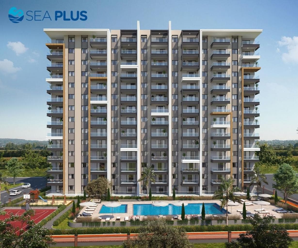 Квартира в Мерсине, Турция, 54 м2