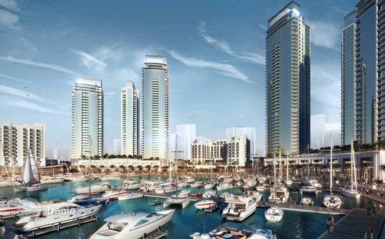 Высотная резиденция премиум класса Creek Residences рядом с причалом для яхт, Dubai Creek Harbour, Дубай, ОАЭ, фото 2