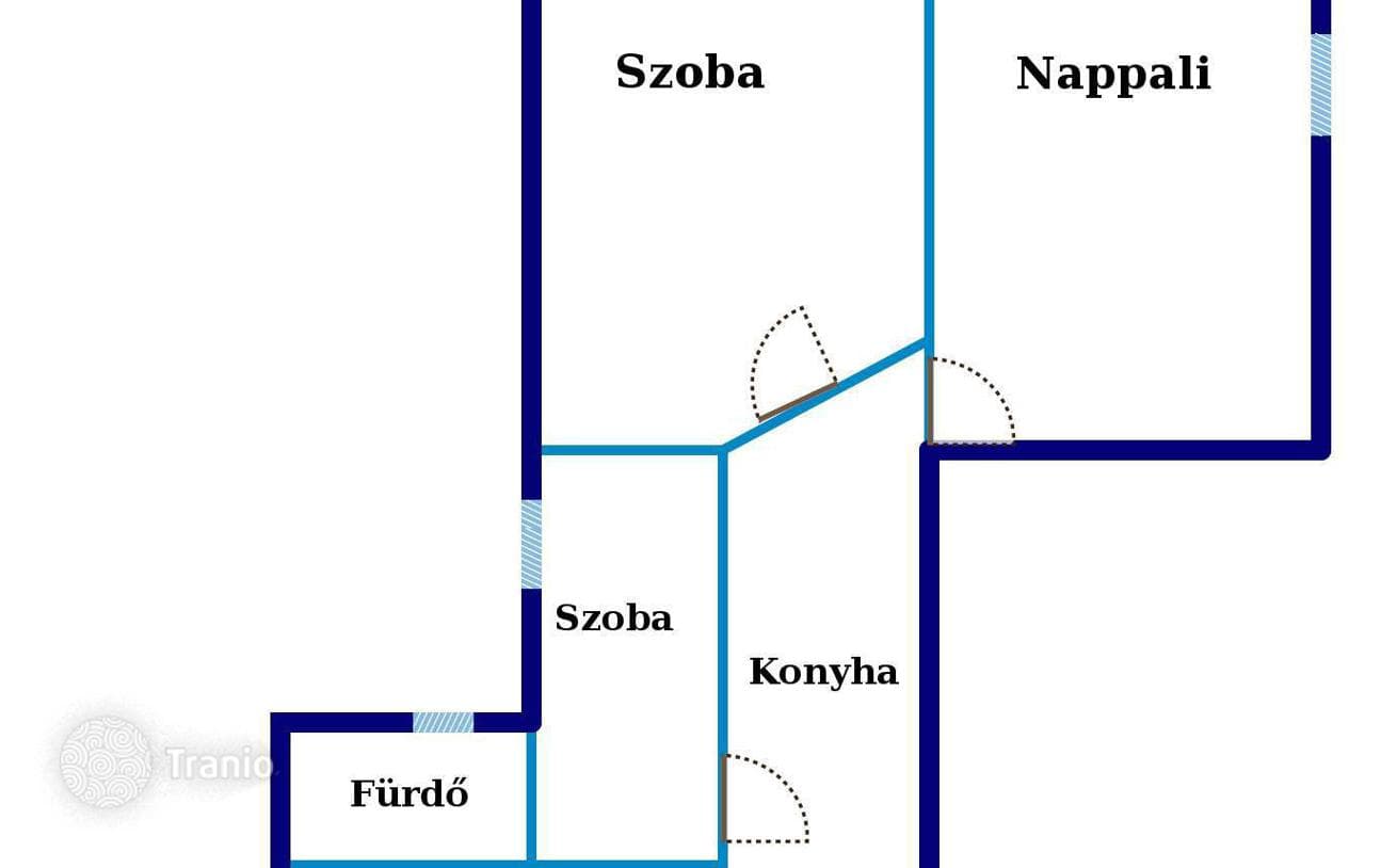 3-комнатная квартира 75 м² в Будапеште, Венгрия