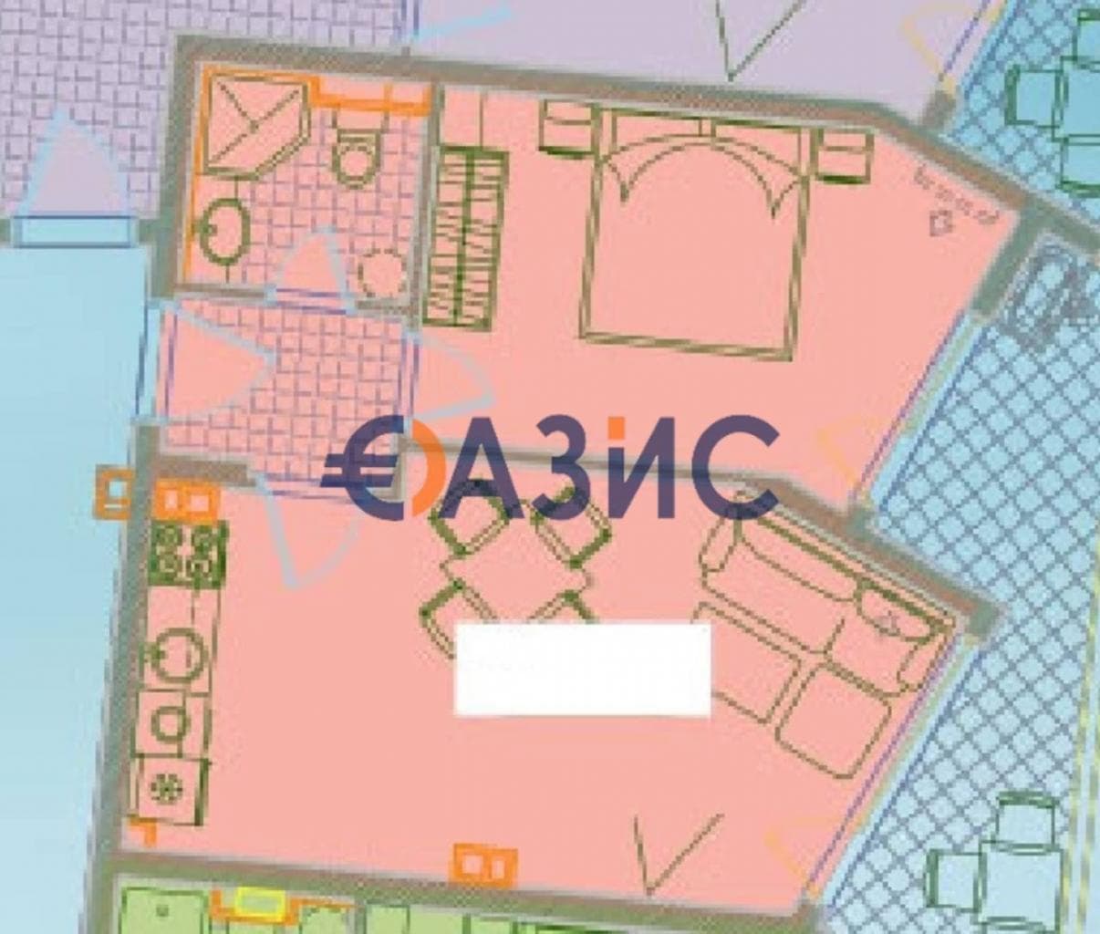 Апартаменты в Сарафово, Болгария, 65 м2