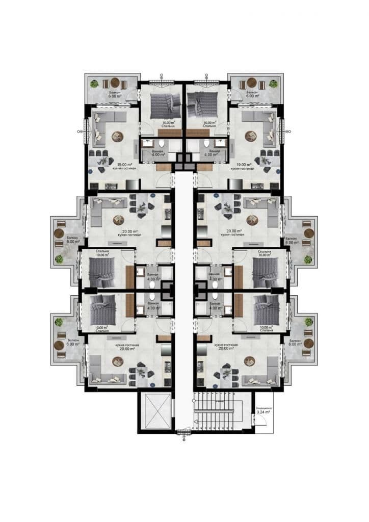Квартира в Кестеле, Турция, 90 м2, фото 5
