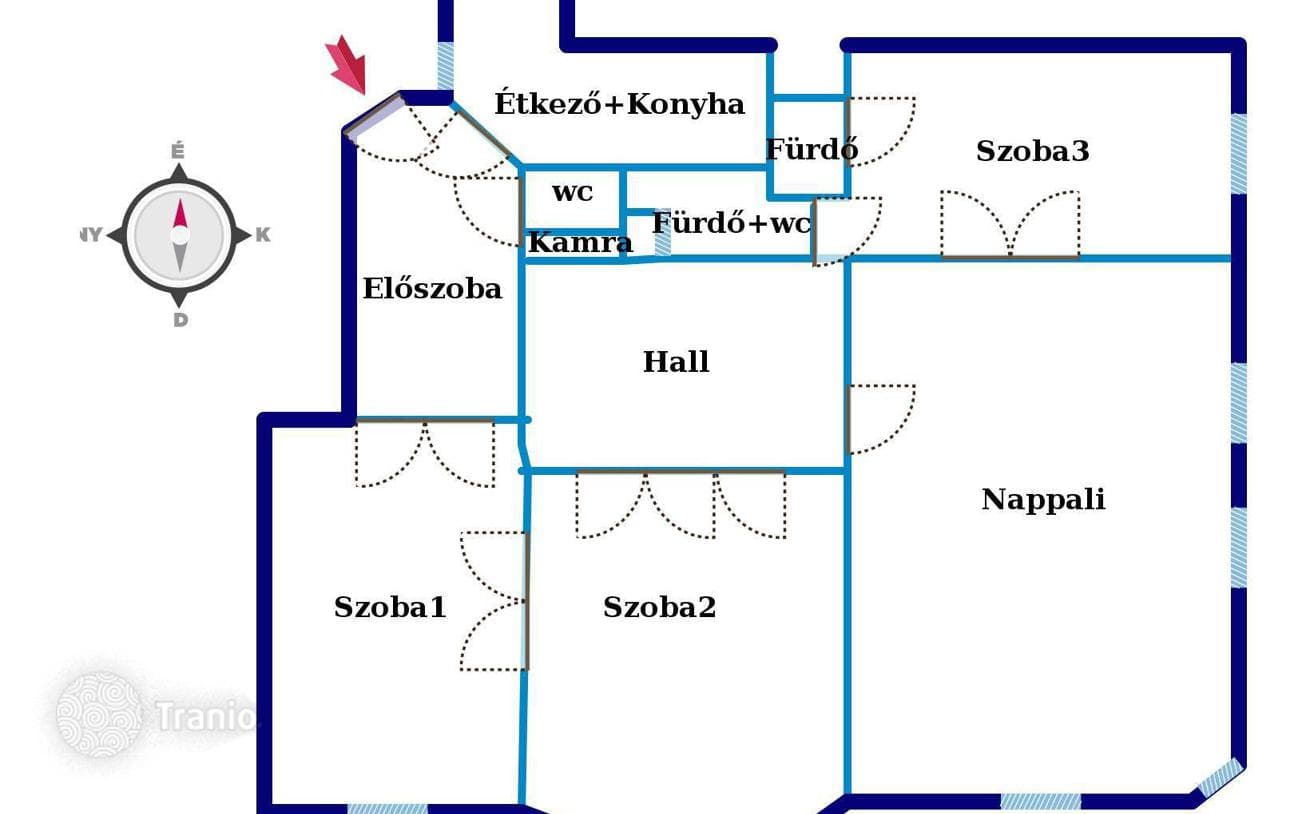 4-комнатная квартира 150 м² в Районе XIII, Венгрия