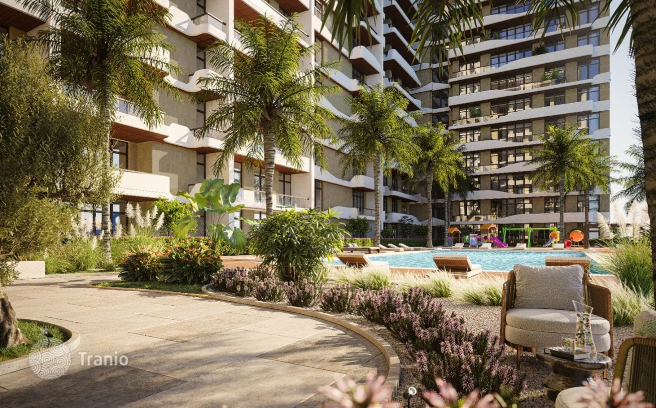 Современный жилой комплекс Helvetia Residences в районе Джумейра Вилладж Серкл, Дубай, ОАЭ