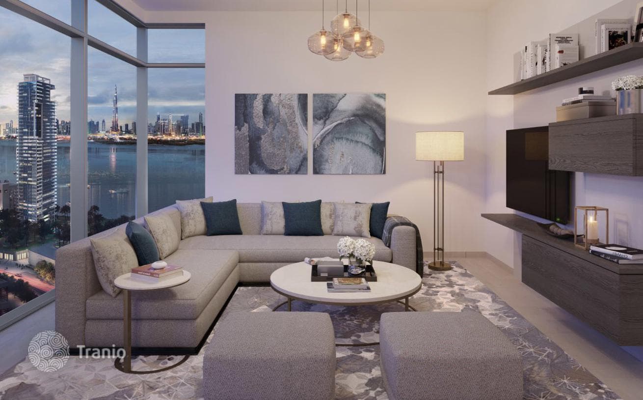 Новые апартаменты в престижном жилом комплексе Creek Rise Towers на острове в Dubai Creek Harbour, ОАЭ