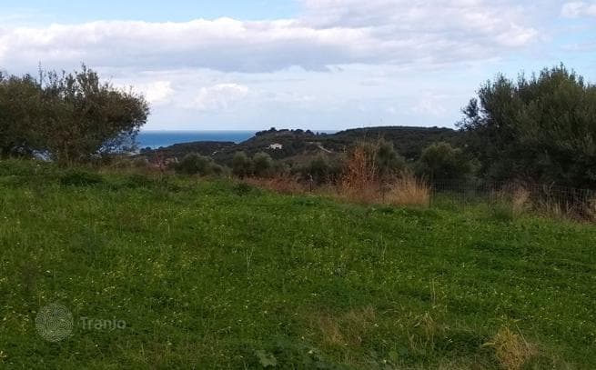 Земельный участок с видом на горы и море в Циварасе, Крит, Греция