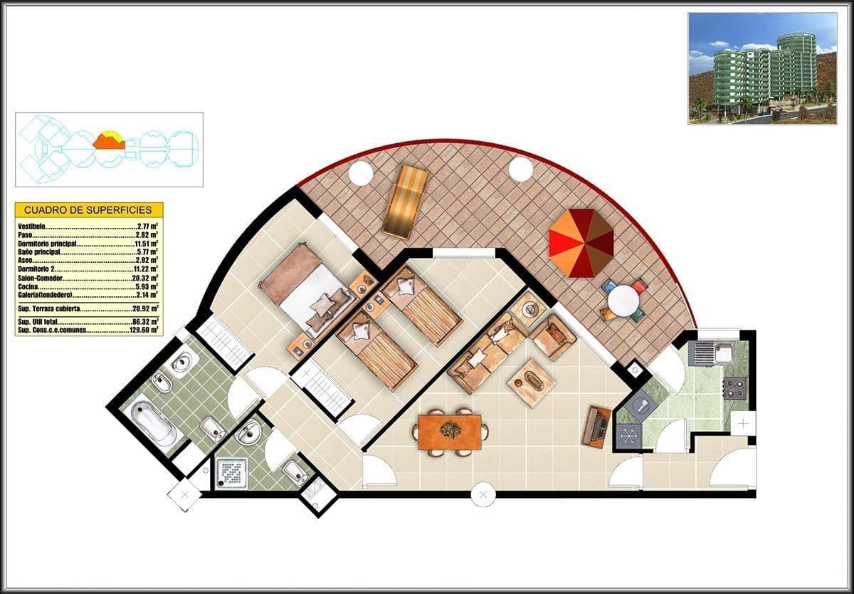 Апартаменты в Вильяхойосе, Испания, 130 м², фото 2