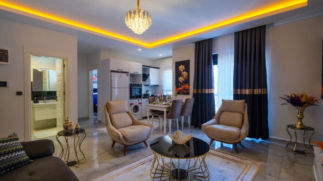 Квартира в Алании, Турция, 60 м2, фото 2