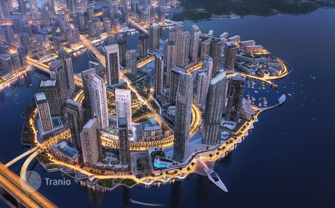 Новые апартаменты в престижном жилом комплексе Creek Rise Towers на острове в Dubai Creek Harbour, ОАЭ, фото 4