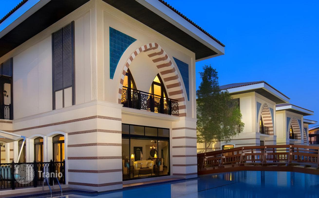 Комплекс элитных вилл Zabeel Saray Royal Villas прямо на пляже в The Palm Jumeirah, Дубай, ОАЭ, фото 2