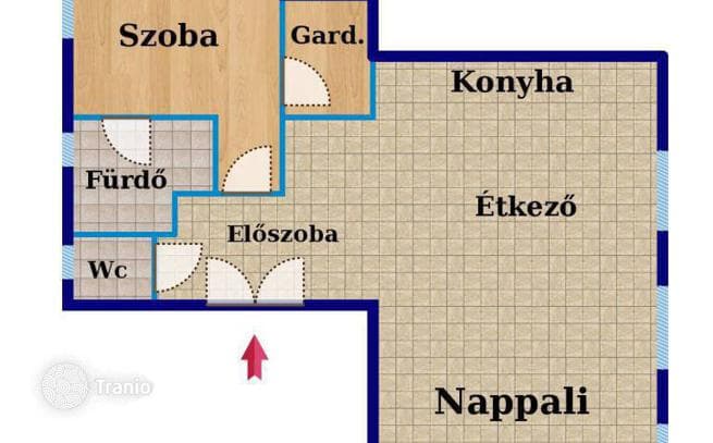 2-комнатная квартира 70 м² в Районе VI (Терезвароше), Венгрия