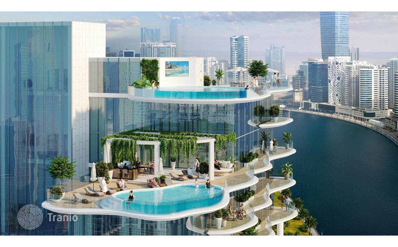 Первоклассные апартаменты в жилом комплексе Chic Tower прямо у канала, район Business Bay, Дубай, ОАЭ