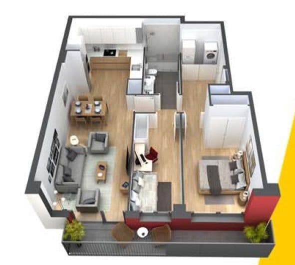 Апартаменты в Барселоне, Испания, 75 м², фото 4